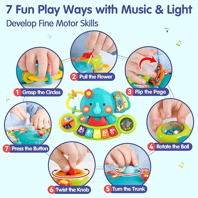 Buy Halo 2 In 1 Musical Elephant Toy | Yallatoys.com