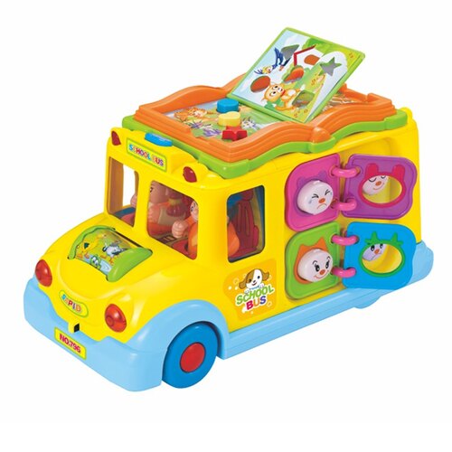 Buy Hola Keep Me Busy School Bus with Light Music & Electric Universal | Yallatoys.com