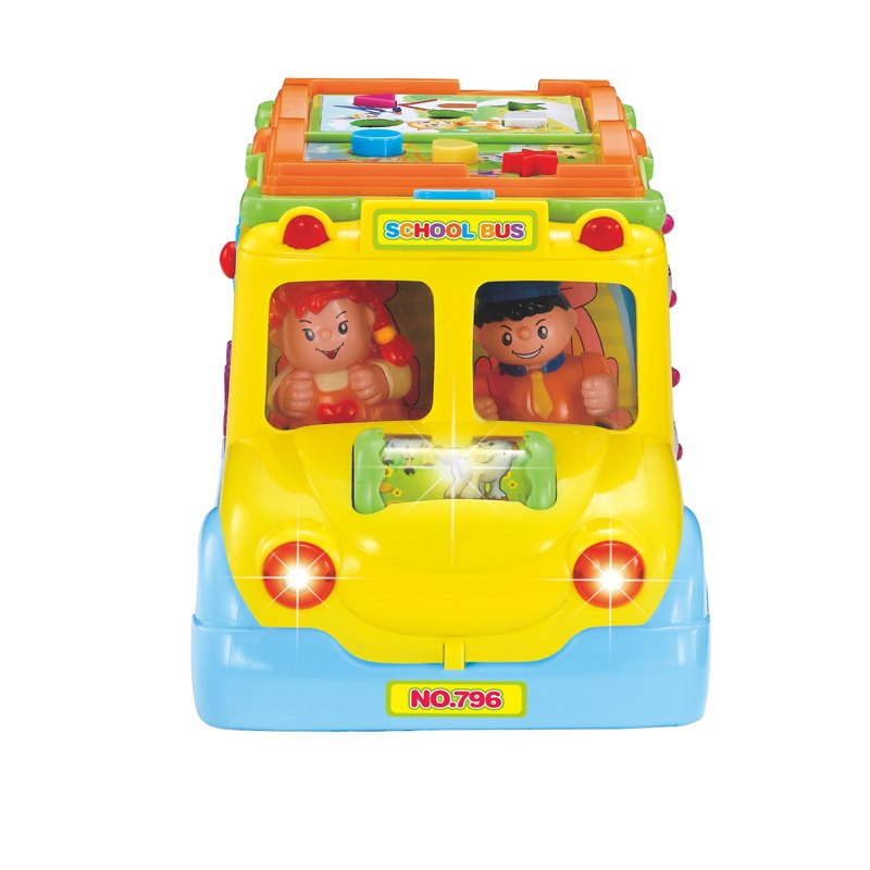 Buy Hola Keep Me Busy School Bus with Light Music & Electric Universal | Yallatoys.com