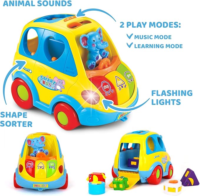 Buy Hola Clever Coupe Educational Smart Bus Toy for Kids | Yallatoys.com
