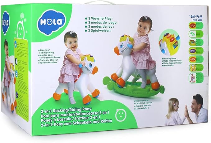 Buy Hola 2 In 1 Rocking & Riding Pony | Yallatoys.com