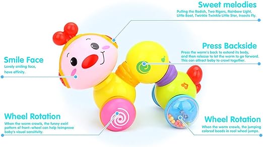 Buy Hola Happy Wiggle Worm With Light & Music | Yallatoys.com