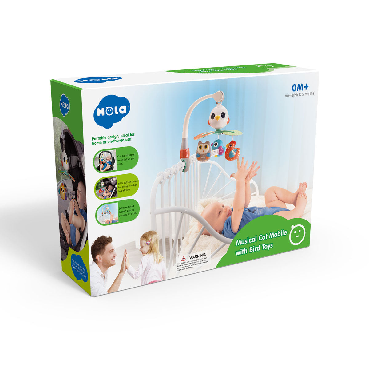 Buy Hola Musical Cot Mobile with Bird Toys With Lights & Music | Yallatoys.com