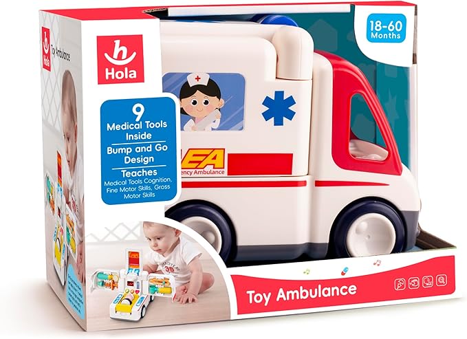 Buy Hola Toy Ambulance with Lights And Sounds | Yallatoys.com