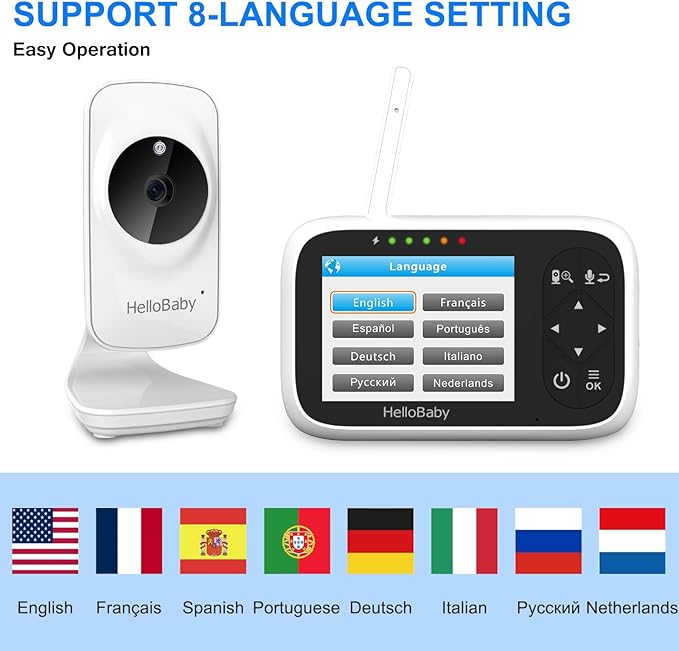 Hello Baby 3.2 Lcd Digital Video Baby Monitor Hello Baby Yallatoys