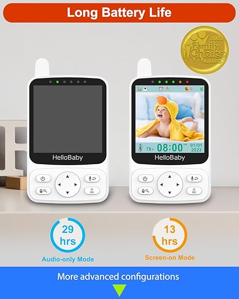 Hello Baby 4 Lcd Portable Video Baby Monitor with Camera and Audio Hello Baby Yallatoys