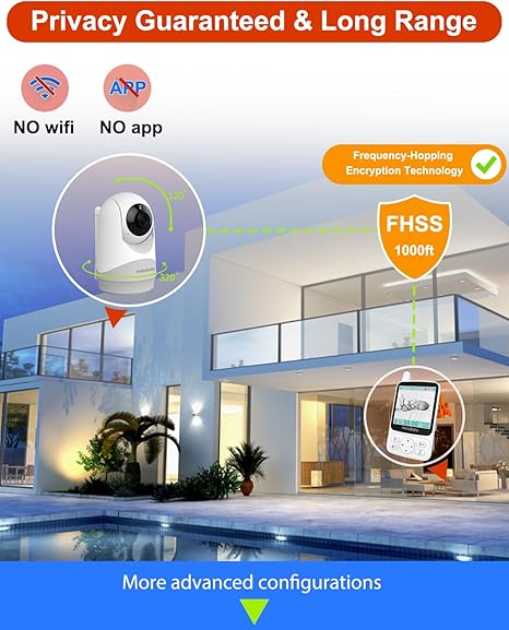 Hello Baby 4 Lcd Portable Video Baby Monitor with Camera and Audio Hello Baby Yallatoys