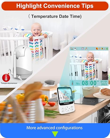 Hello Baby 4 Lcd Portable Video Baby Monitor with Camera and Audio Hello Baby Yallatoys