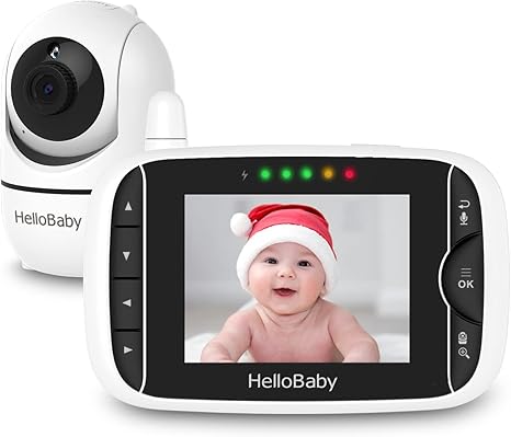 Hello Baby 3.2 Lcd Video Baby Monitor With Remote Camera Pan Tilt Zoom Hello Baby Yallatoys