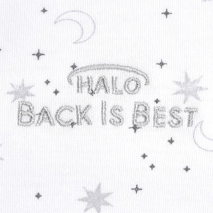 Halo Sleep Sack Swaddle 1.5 Tog Cotton White 0-3m Halo Yallatoys