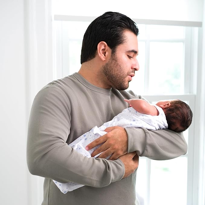 Halo Sleep Sack Swaddle 1.5 Tog  Cotton Midnight Moons Blue 0-3m Halo Yallatoys