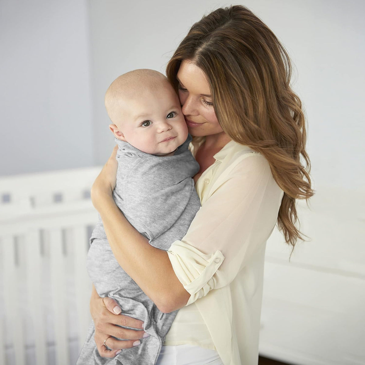 Halo Sleep Sack Swaddle 1.5 Tog Cotton Heather Grey 3-6m Halo Yallatoys