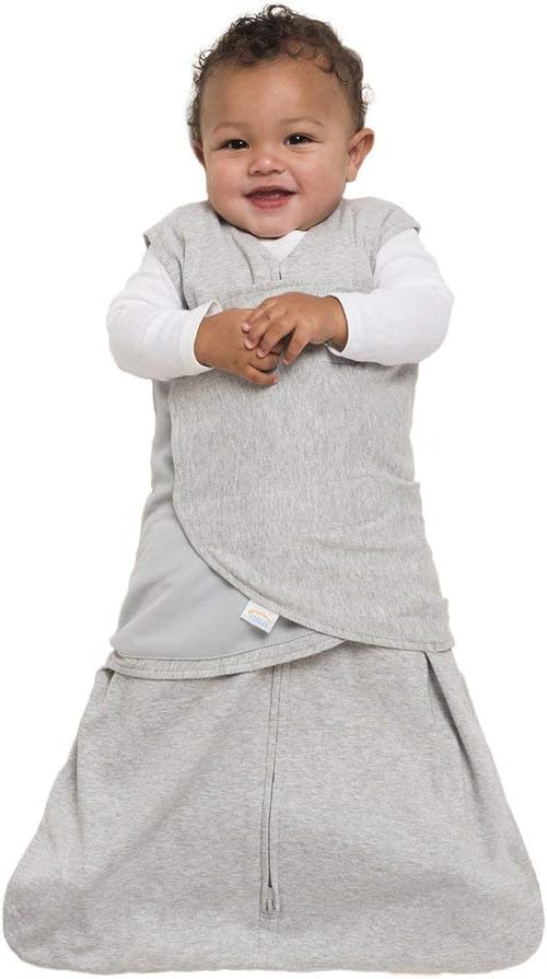 Halo Sleep Sack Swaddle 1.5 Tog Cotton Heather Grey 3-6m Halo Yallatoys