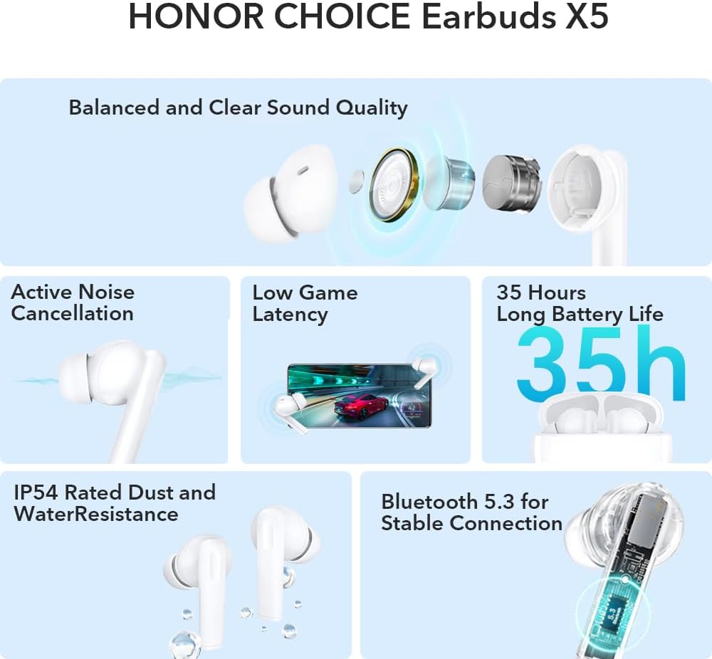 Buy Honor True Wireless X5 White | Yallatoys.com