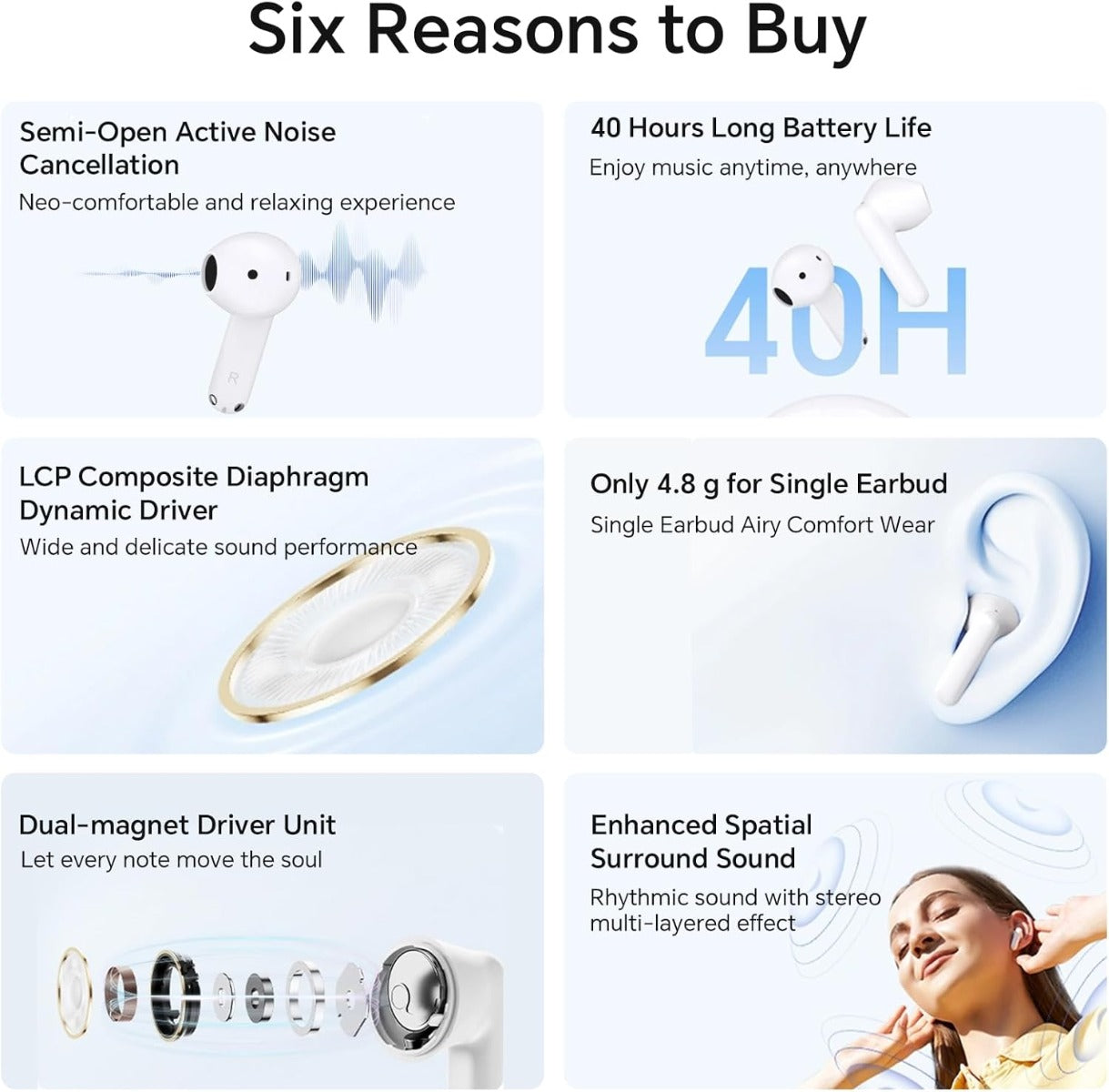 Buy Honor Freebuds X7E Active Noise Cancelling True Wireless Earbuds | Yallatoys.com