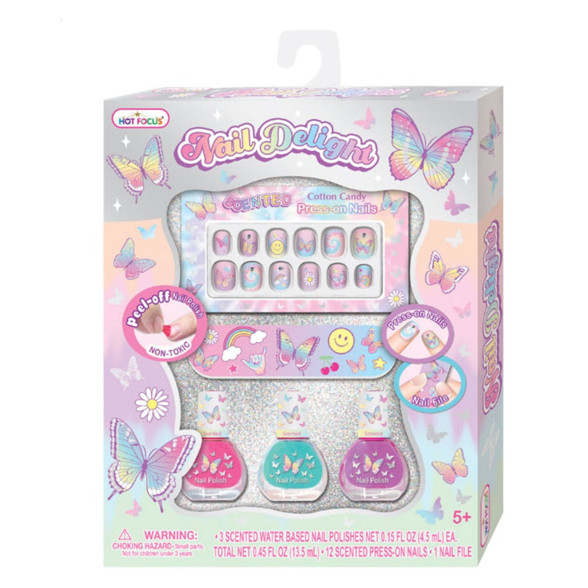 Buy Hot Focus Tie Dye Butterfly Nail Delight Set | Yallatoys.com