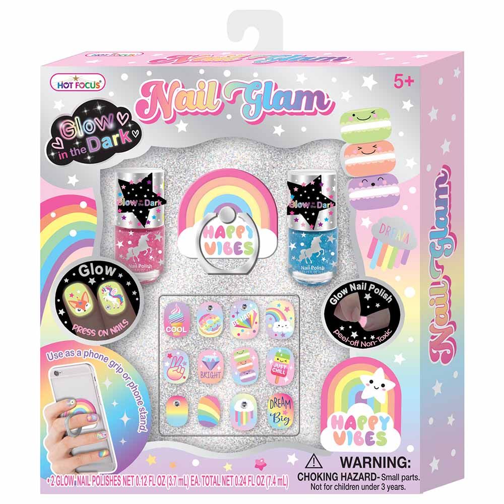 Buy Hot Focus Rainbow Nail Glam Set | Yallatoys.com
