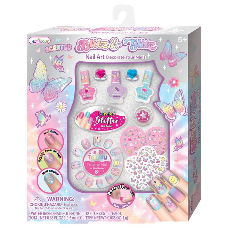 Buy Hot Focus Blitz & Glitz Nail Art Butterfly | Yallatoys.com