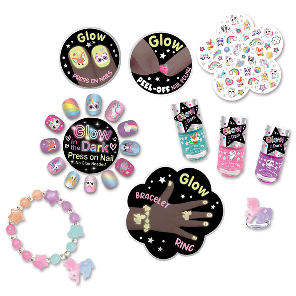 Buy Hot Focus Glow In The Dark Fashion Glow Nail Set | Yallatoys.com