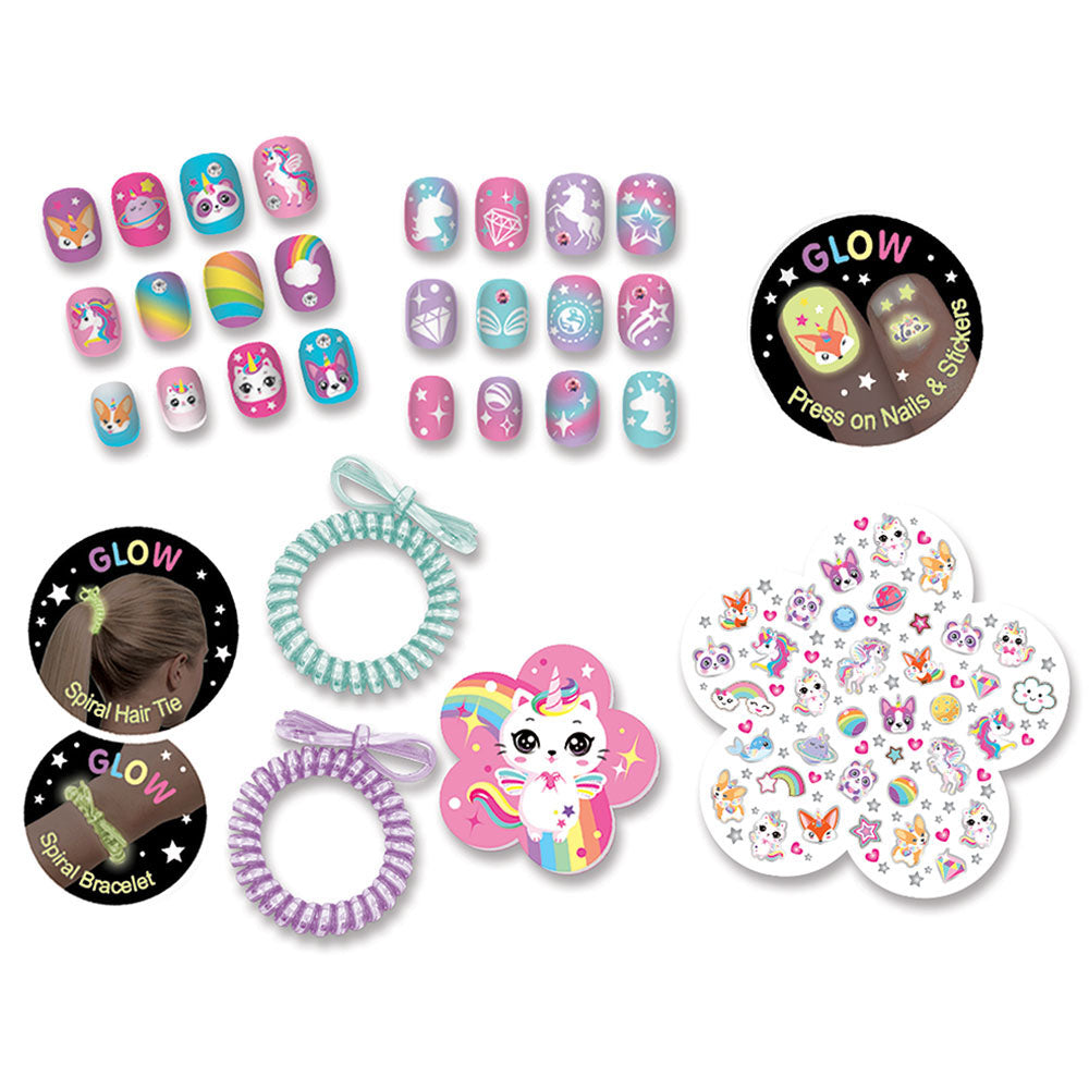 Buy Hot Focus Glow In The Dark Fancy Nails Set | Yallatoys.com