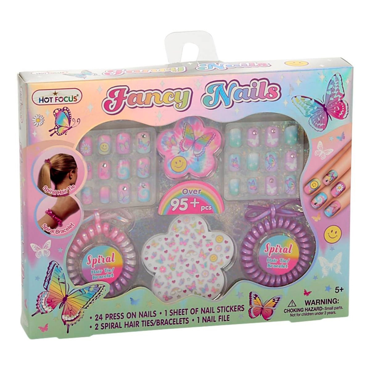 Buy Hot Focus Fancy Nails Tie Dye Butterfly Set | Yallatoys.com