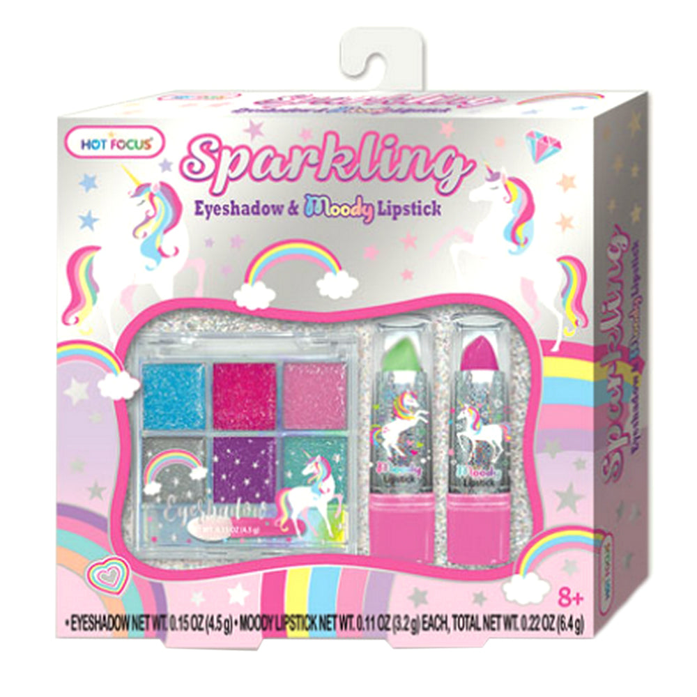Buy Hot Focus Sparkling Eyeshadow And Moody Lipstick Unicorn | Yallatoys.com