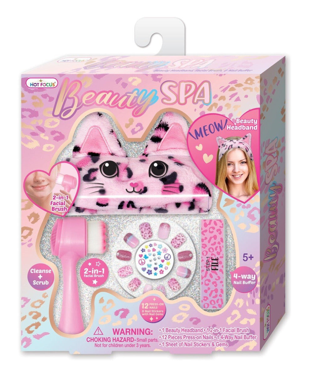 Buy Hot Focus Leopard Beauty SPA Facial & Nail Set | Yallatoys.com