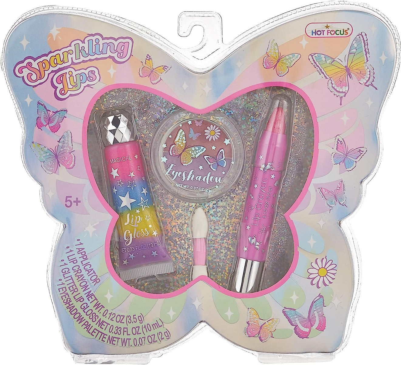 Buy Hot Focus Sparkling Lips Make Up Set Tie Dye Butterfly | Yallatoys.com