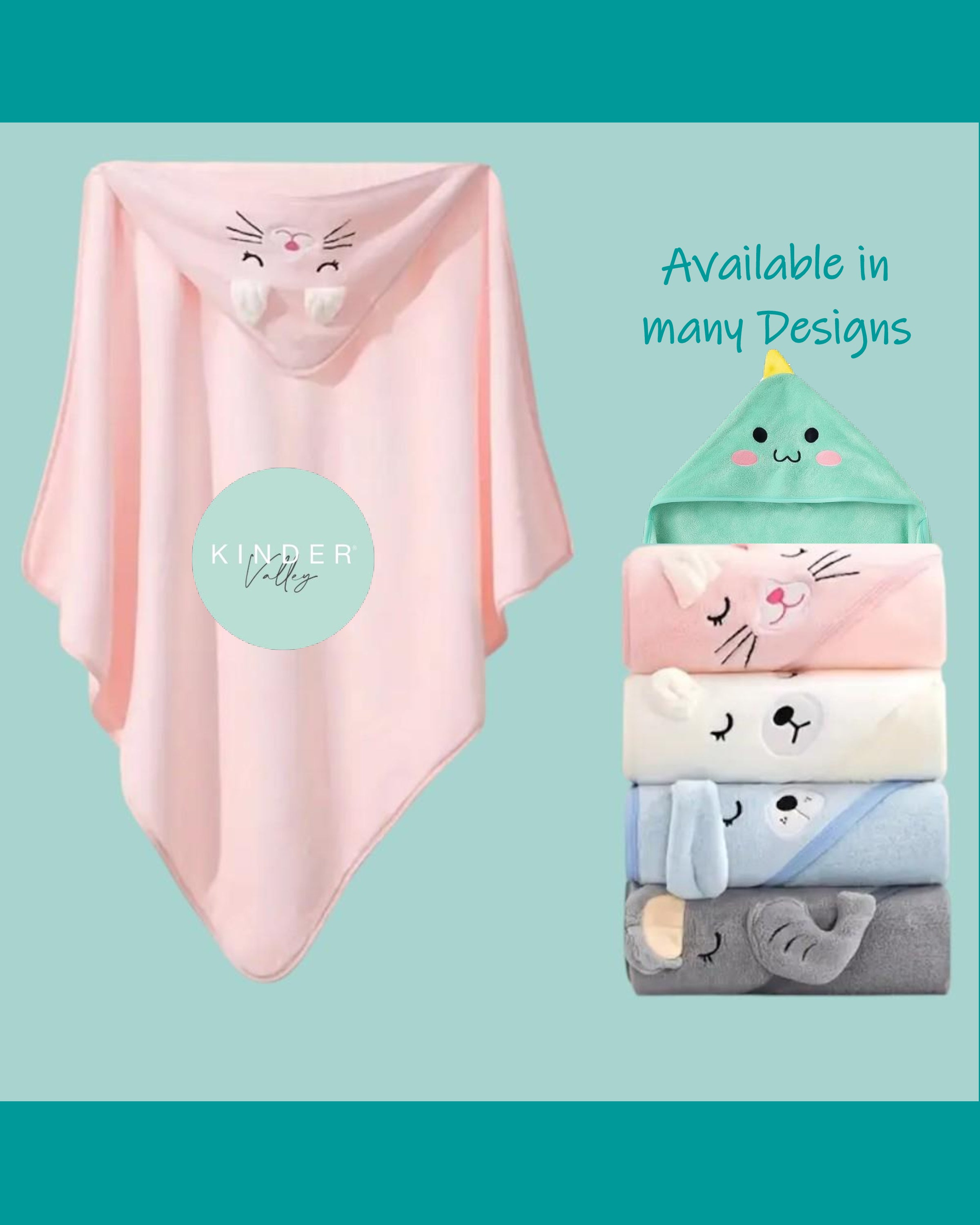Kinder Valley White Bear Hooded Towel Kinder Valley Yallatoys