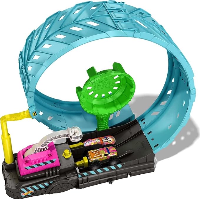 Buy Hot Wheels Monster Trucks Glow in the Dark Epic Loop Challenge Play Set | Yallatoys.com