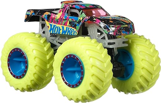 Buy Hot Wheels Monster Trucks 1:64 Glow in the Dark Singles Car (Sold Separately Subject To Availability) | Yallatoys.com