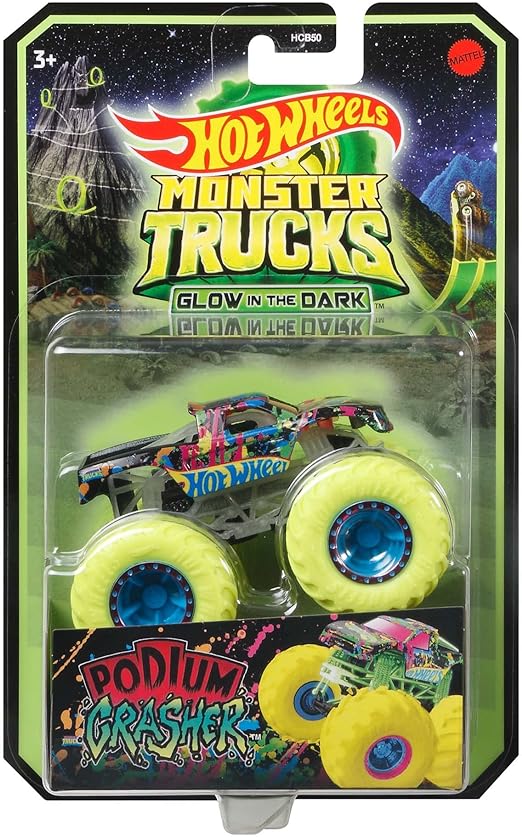 Buy Hot Wheels Monster Trucks 1:64 Glow in the Dark Singles Car (Sold Separately Subject To Availability) | Yallatoys.com