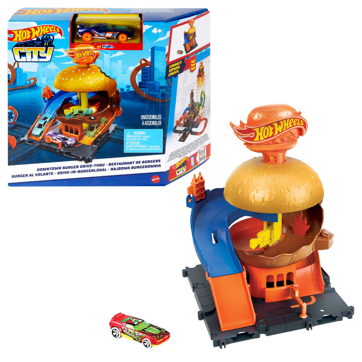 Buy Hot Wheels City Downtown Burger Blitz Playsets | Yallatoys.com
