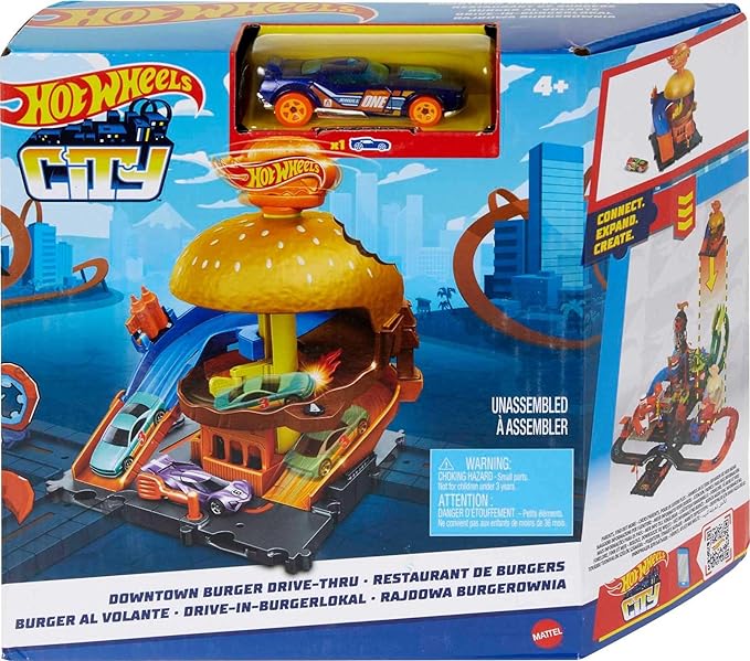 Buy Hot Wheels City Downtown Burger Blitz Playsets | Yallatoys.com