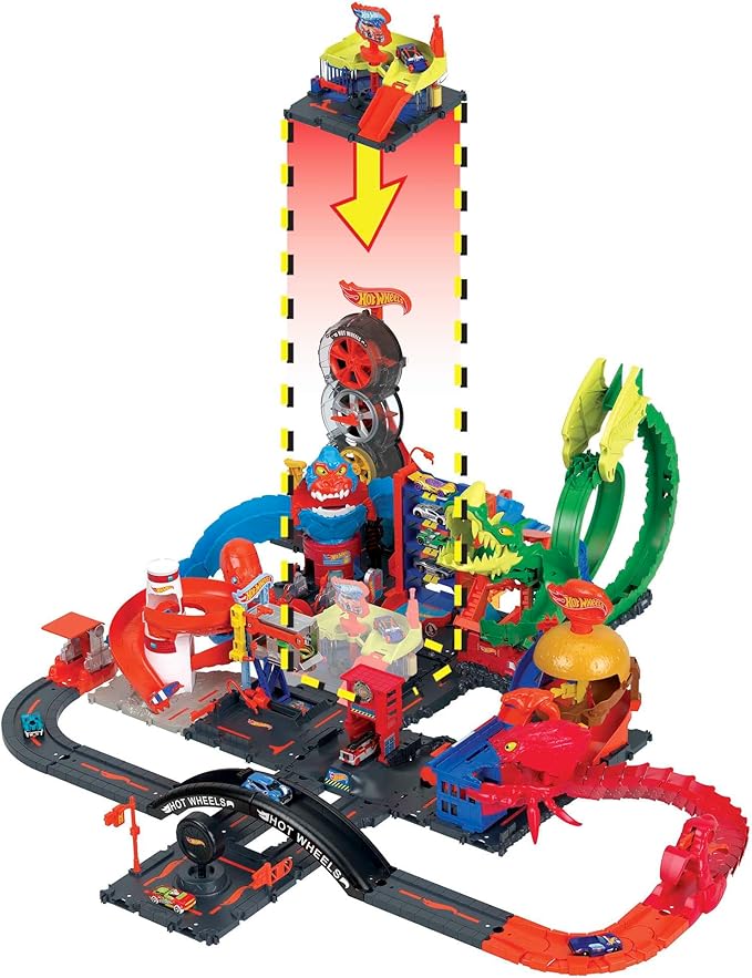 Buy Hot Wheels City Downtown Car Wash Speed Clean Playsets | Yallatoys.com