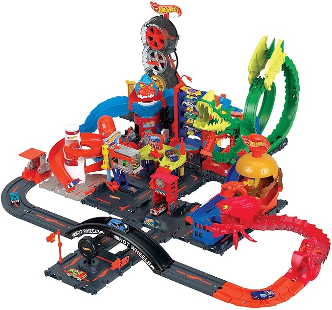 Buy Hot Wheels City Downtown Car Wash Speed Clean Playsets | Yallatoys.com
