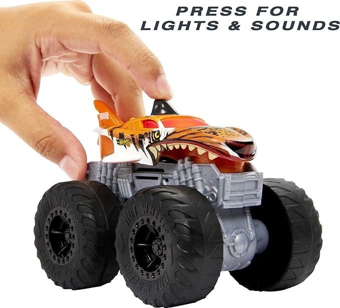 Buy Hot Wheels Monster Trucks 1:43 Lights and Sounds Hero (Sold Separately Subject To Availability) | Yallatoys.com