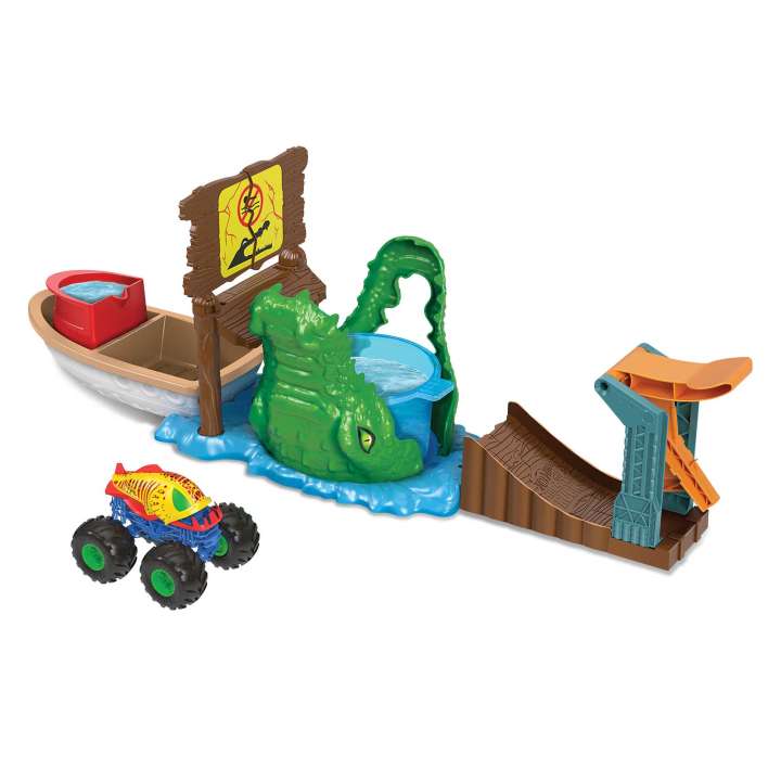 Buy Hot Wheels Monster Trucks Color Shifters Playset | Yallatoys.com