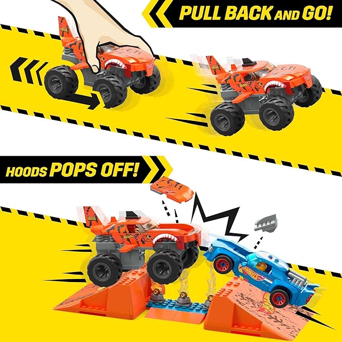 Buy Hot Wheels Smash N Crash Tiger Shark Chomp Course | Yallatoys.com