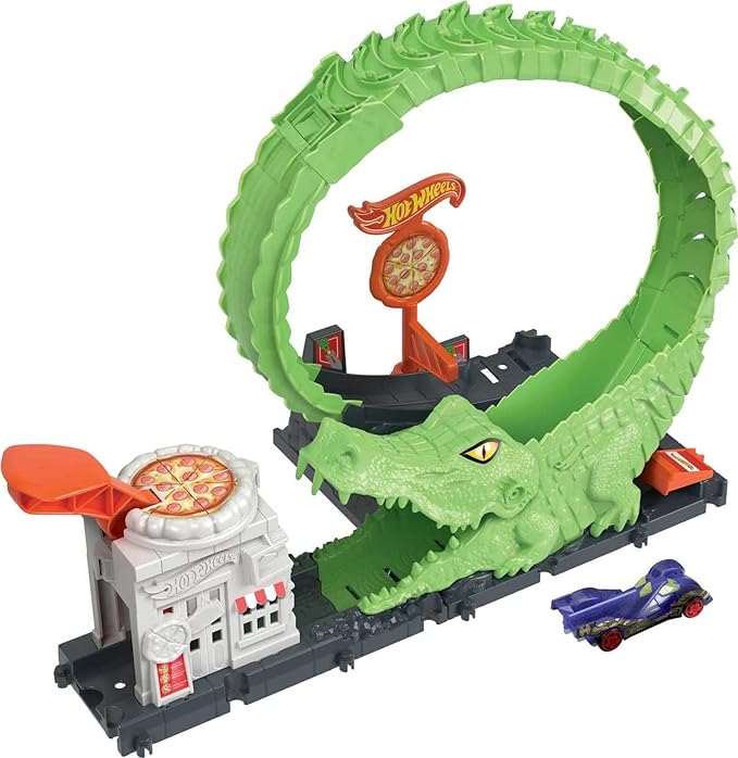 Buy Hot Wheels City Nemesis Gator Pizza Shop | Yallatoys.com