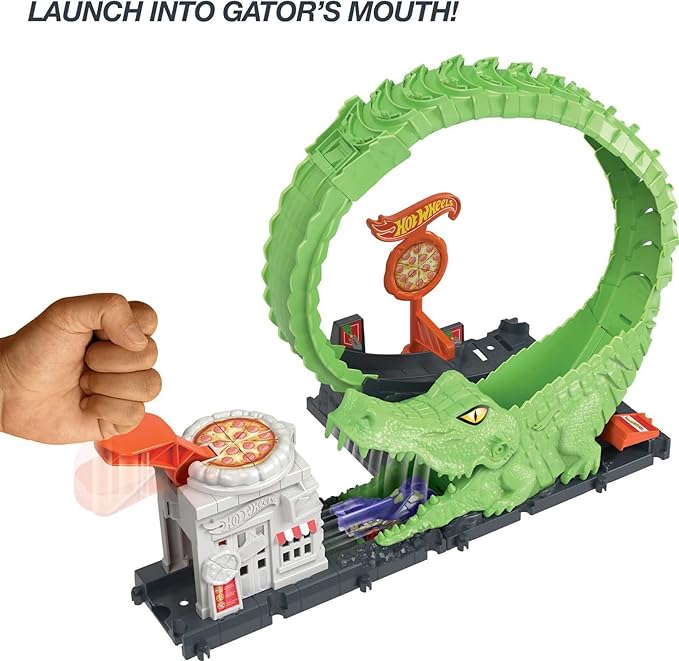 Buy Hot Wheels City Nemesis Gator Pizza Shop | Yallatoys.com