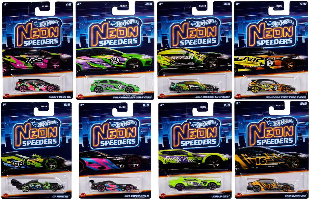 Buy Hot Wheels Neon Speeders Cars (Sold Separately Subjected To Availability) | Yallatoys.com