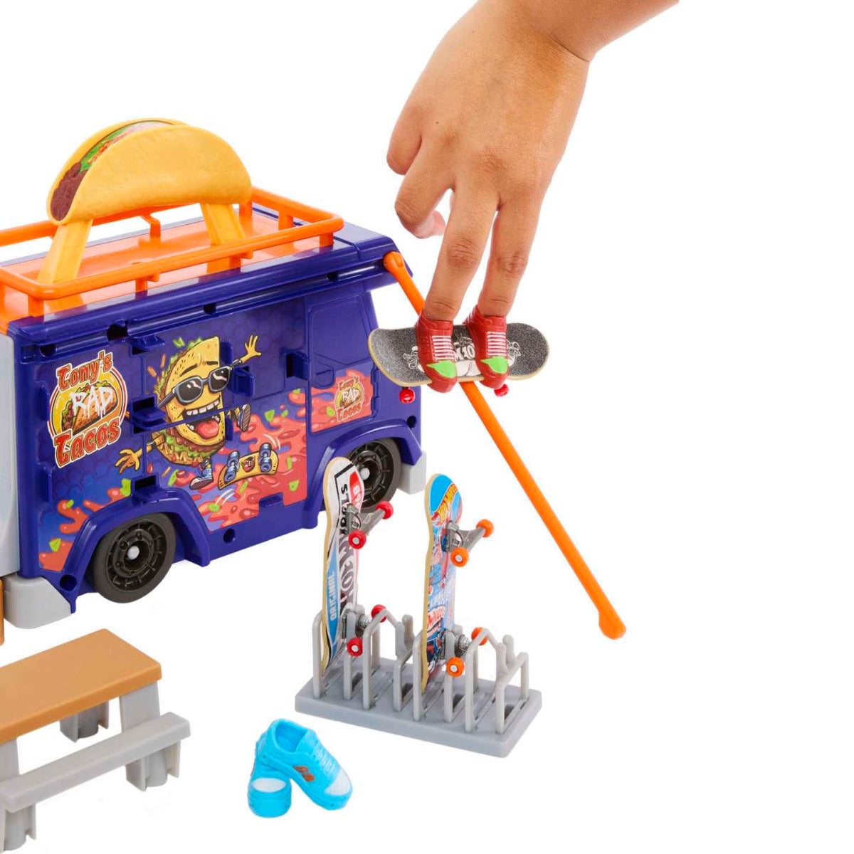 Buy Hot Wheels Skate Tonys Taco Truck Play Case | Yallatoys.com