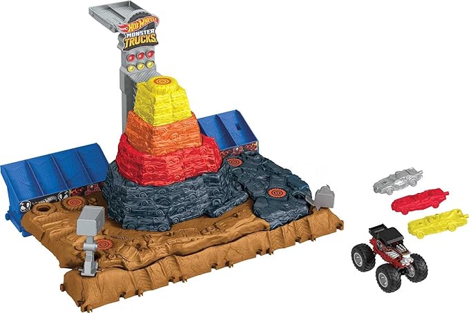 Buy Hot Wheels Monster Trucks Arena World Main Event Bone Shakers Ultimate Crush Yard | Yallatoys.com