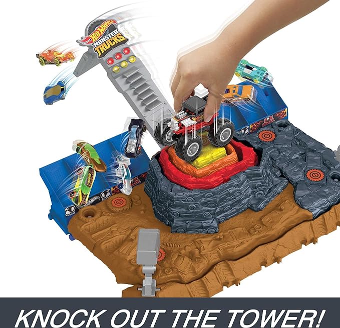 Buy Hot Wheels Monster Trucks Arena World Main Event Bone Shakers Ultimate Crush Yard | Yallatoys.com