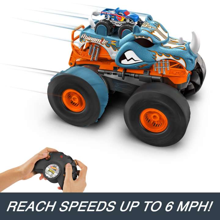 Buy Hot Wheels RC 1:12 Monster Trucks Transforming Rhinomite | Yallatoys.com