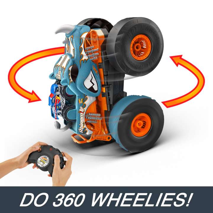 Buy Hot Wheels RC 1:12 Monster Trucks Transforming Rhinomite | Yallatoys.com