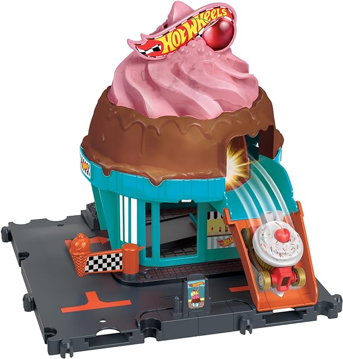 Buy Hot Wheels City Downtown Ice Cream Shop Playsets | Yallatoys.com