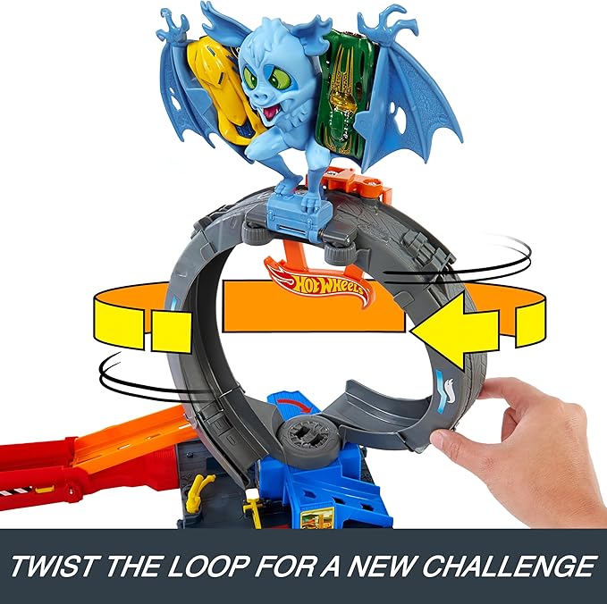 Buy Hot Wheels City Nemesis Bat Vs Tire Shop Playset | Yallatoys.com