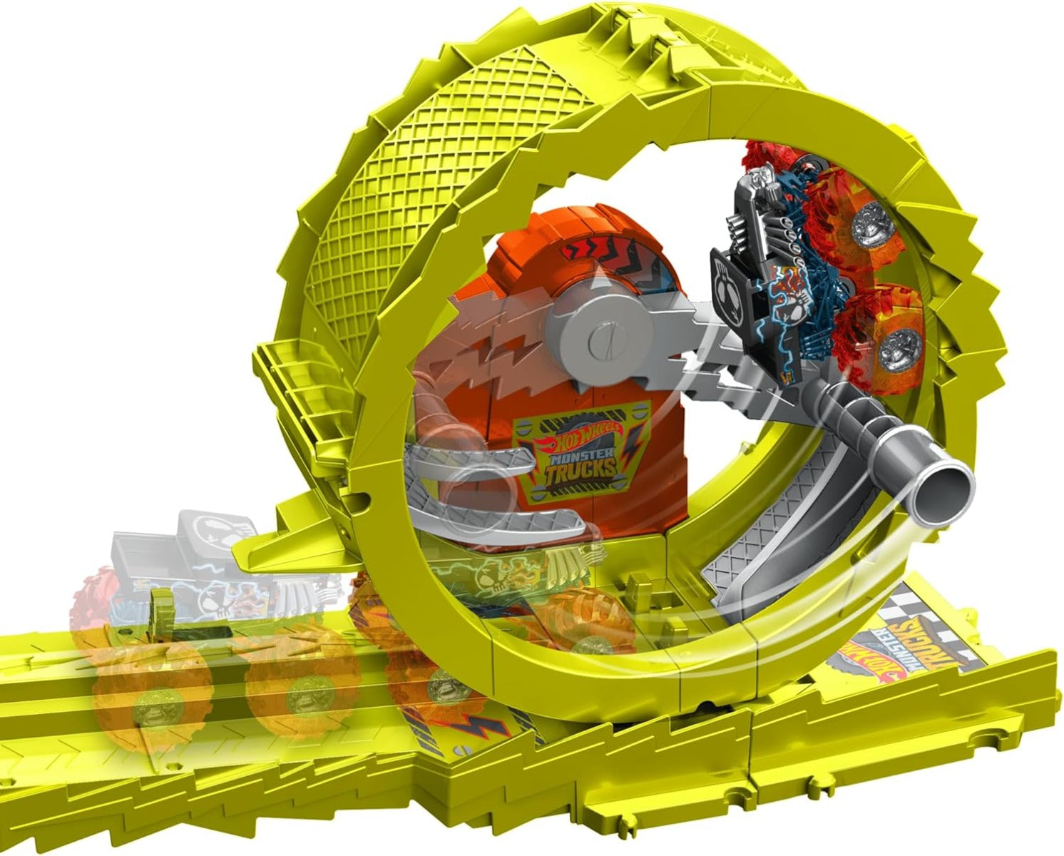 Buy Hot Wheels Monster Trucks Track Set with 2 Toy Trucks | Yallatoys.com